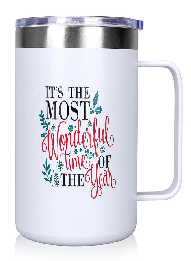 Dksyee Cute Christmas Coffee Mug 12 Oz Insulated Cup Gift for Women Men Girl Boyfriend Present Ideas Funny Xmas Tumbler Mugs Holiday Travel Mug Childrens Christmas Festive Vacation Drinking Cup - Image 1